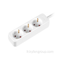 3 sorties Allemagne Power Strip